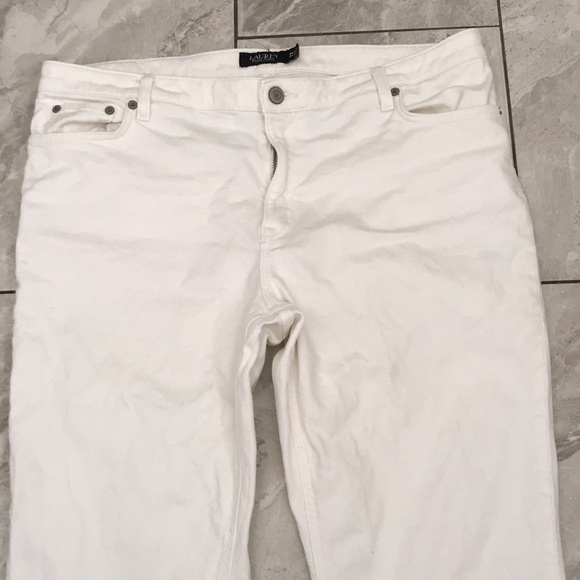 LAUREN Ralph Lauren Women White Ankles Jeans | 16 - Picture 4 of 15